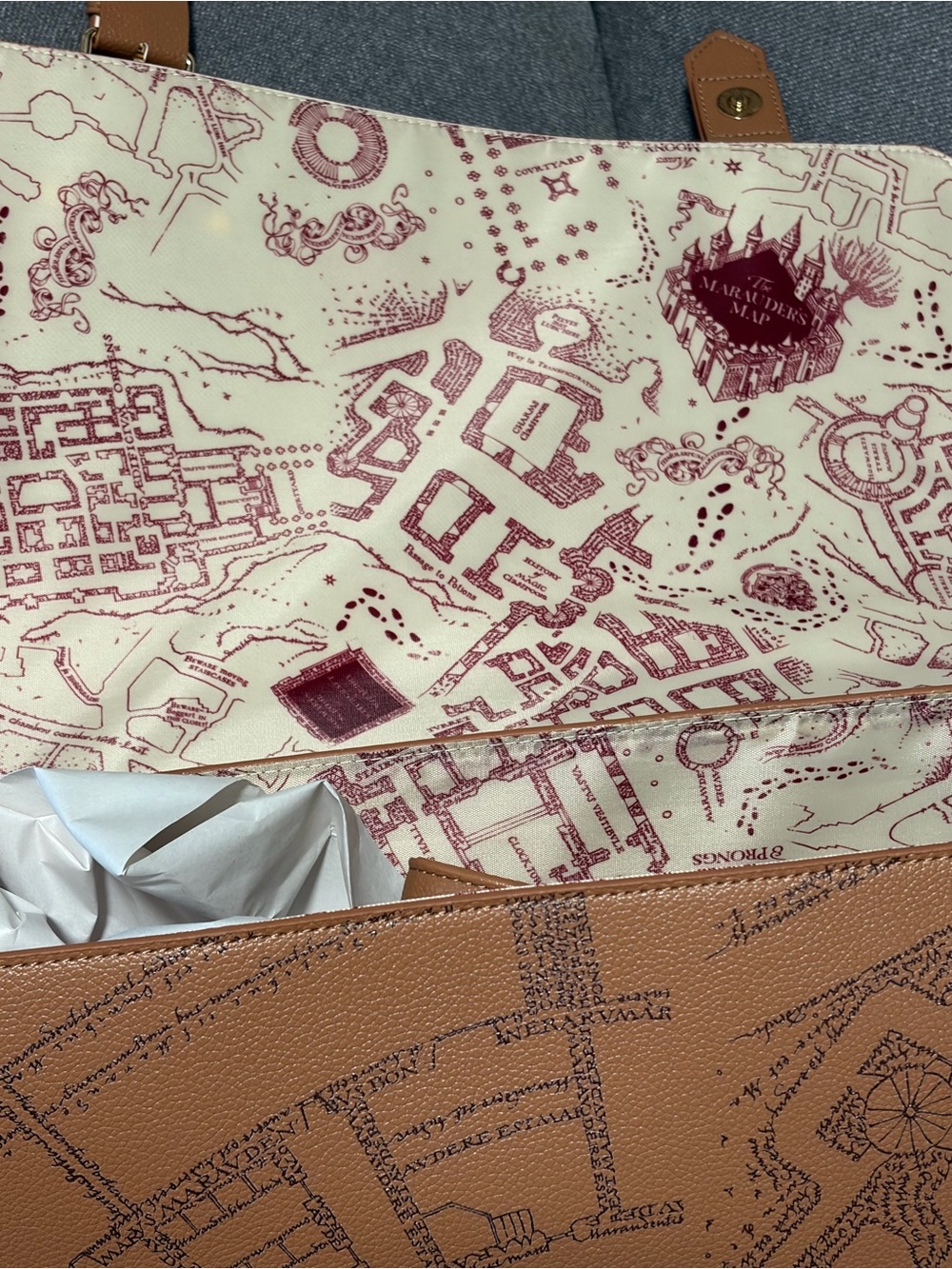 Harry Potter Marauders Map Tote Bag - Picture 10 of 12